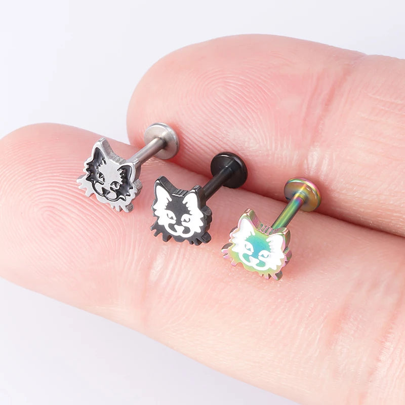 1PC 2021 New Lip Piercing Monroe Studs Labret Lip Rings Piercing 16G Surgical Steel Cartilage Tragus Piercing Earring for Women