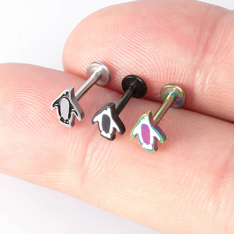 1PC 2021 New Lip Piercing Monroe Studs Labret Lip Rings Piercing 16G Surgical Steel Cartilage Tragus Piercing Earring for Women