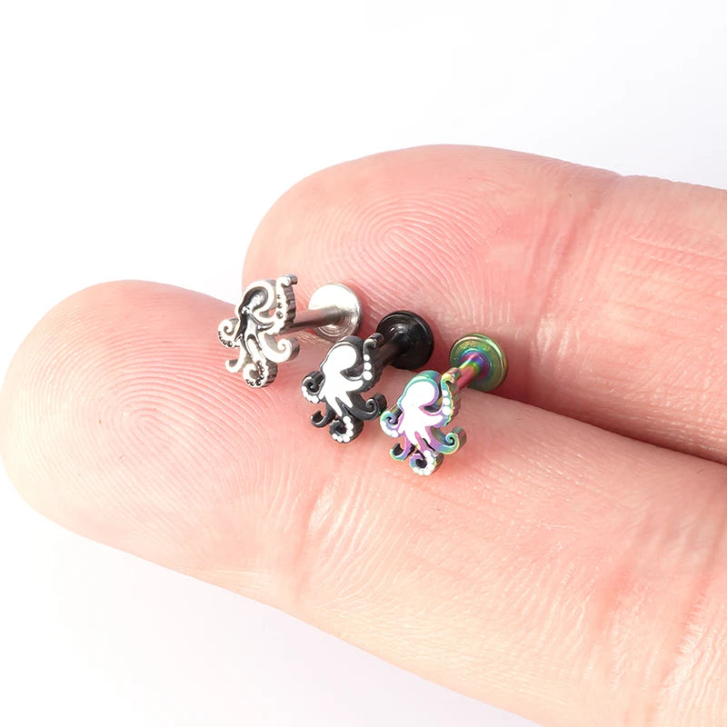 1PC 2021 New Lip Piercing Monroe Studs Labret Lip Rings Piercing 16G Surgical Steel Cartilage Tragus Piercing Earring for Women