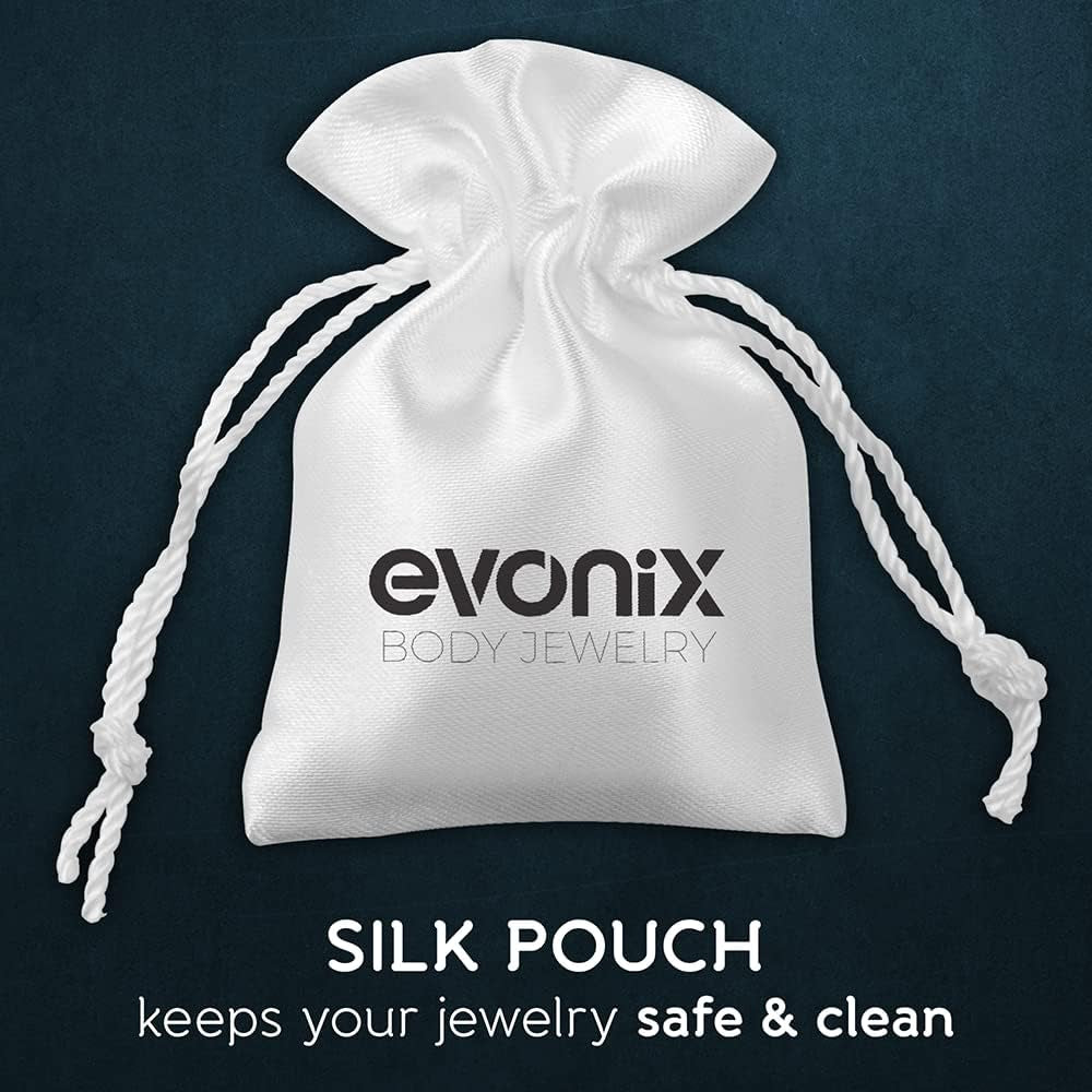 20G Clear Nose Studs - Bioflex L-Shaped Nose Retainers - Clear Nose Rings for Work - Small & Flexible Nostril Stud Piercing