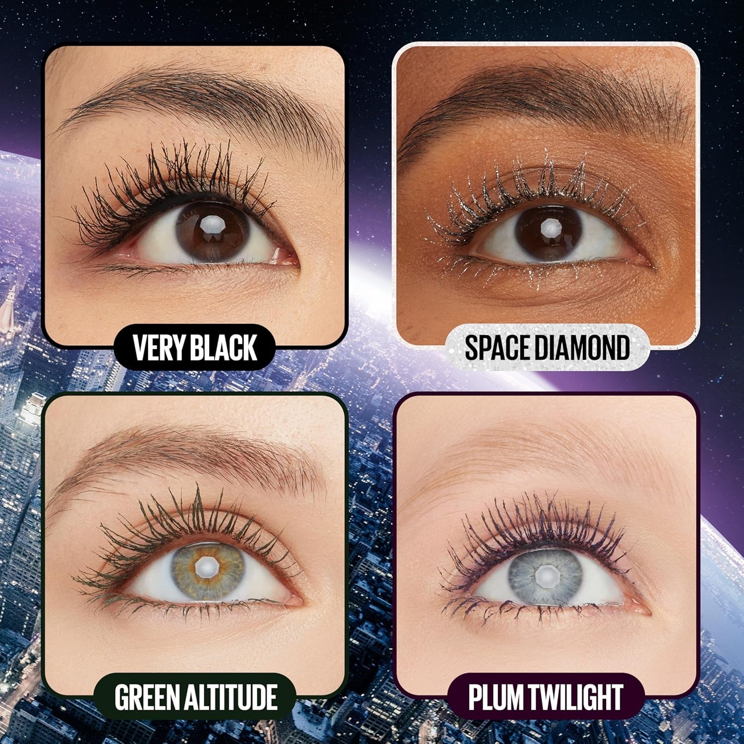 Maybelline Lash Sensational Sky High Washable Mascara Makeup, Volumizing, Lengthening, Defining, Curling, Multiplying, Buildable Formula, Cosmic Black, 1 Count