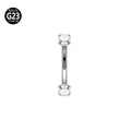 1Pc 16G 6-10Mm Titanium Daith Cartilage Earrings Tragus Helix Body Piercing Jewelry Rook Curved Barbell Eyebrow Rings Belly Ring