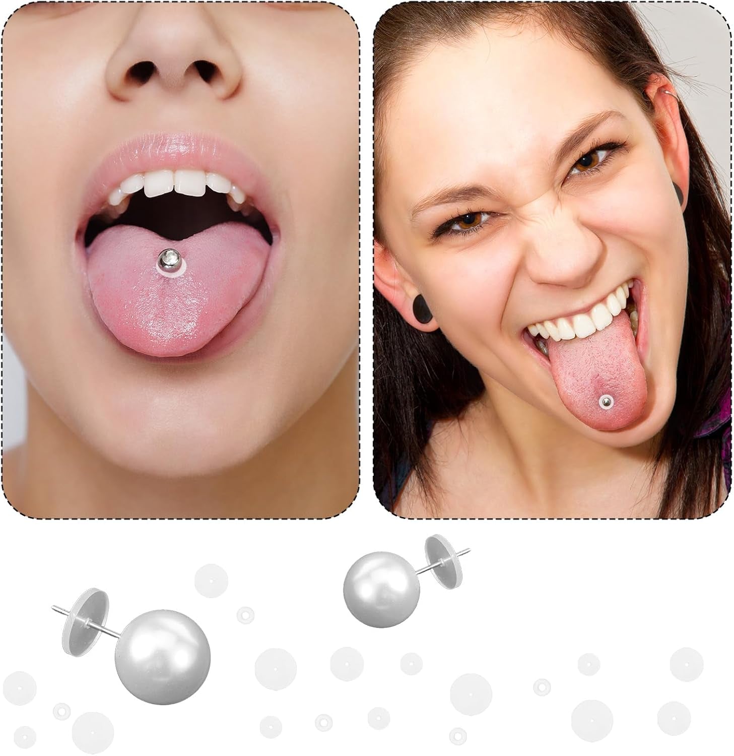 120 Pcs Silicone Earring Backs Stoppers for Piercings, 3/5/7/9 Mm Clear Silicone Earrings Backs Disc for Earrings Ear Piercing Discs Earlobe Support Patches for Piercing Bump