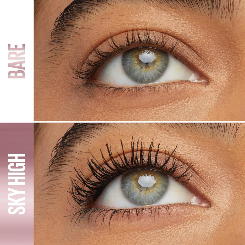 Maybelline Lash Sensational Sky High Glitter Mascara, Diamond Effect Eye Makeup for Lashes and Brows, Washable, Space Diamond, 1 Count