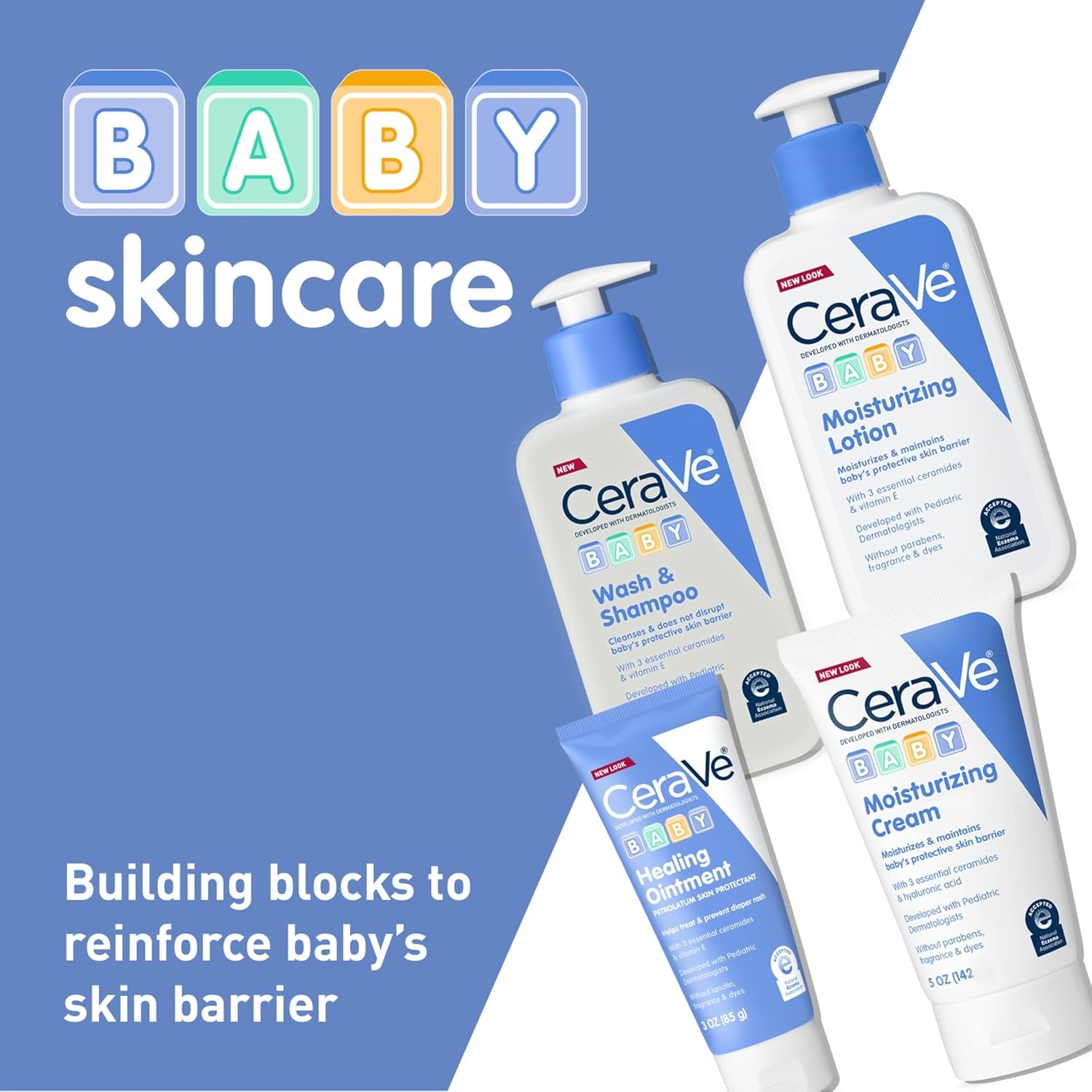 Baby Cream, Gentle Moisturizing Cream with Ceramides, Fragrance, Paraben, Dye & Phthalates Free, Rich & Non-Greasy Feel, Gentle Baby Skin Care