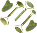Jade Roller & Gua Sha Set 5 in 1 Facial Massager Tools - Jade Gua Sha Facial Massager Set with Roller for Face Sculpting & Skin Care | Jade Gua Sha Facial Massager Set with Roller for Face Sculpting & Skin Care