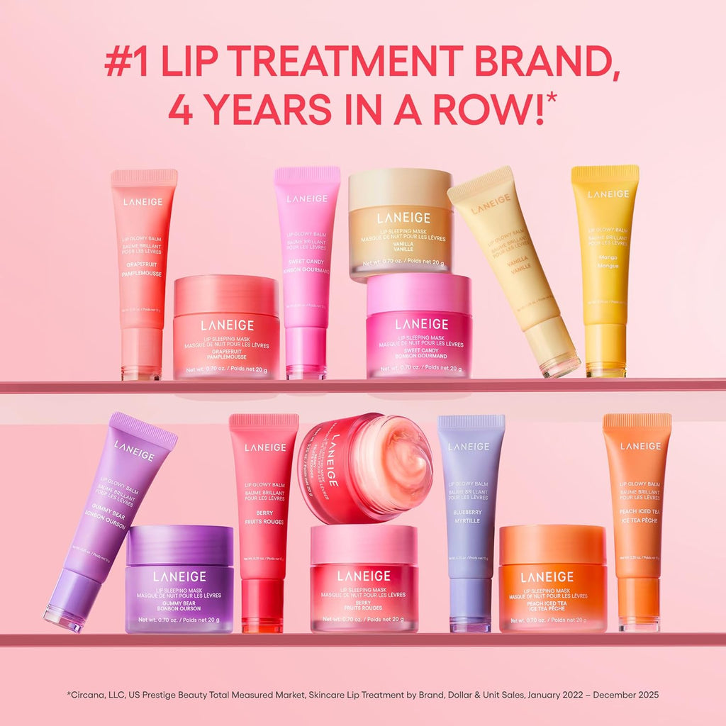 LANEIGE Lip Sleeping Mask: Hydrating & Nourishing Korean Overnight Lip Treatment Mask with Shea Butter, Vitamin C & Murumuru, Antioxidants for Flaky, Dry Lips | Korean Skin Care.