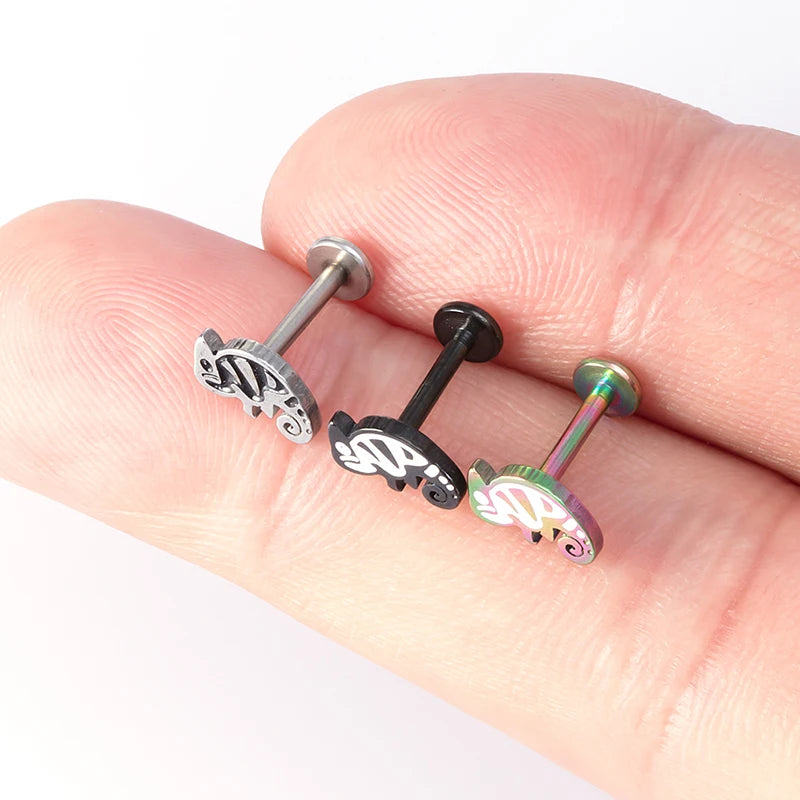 1PC 2021 New Lip Piercing Monroe Studs Labret Lip Rings Piercing 16G Surgical Steel Cartilage Tragus Piercing Earring for Women