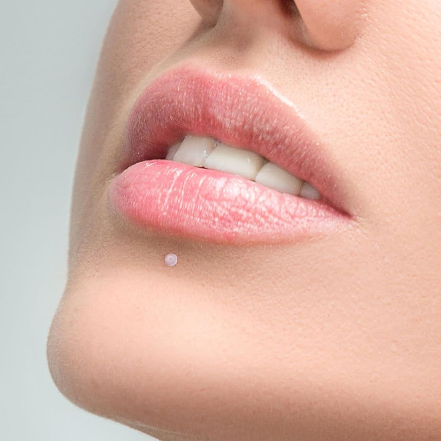 Clear Nose Studs，38Pcs Septum Rings,Piercing Retainers,Clear Earrings,Industrial Piercing Jewelry,Plastic Nose Rings for Surgery,Eyebrow Nipple Piercing Jewelry.