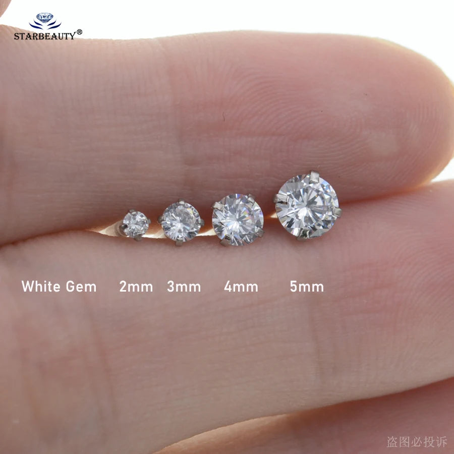 1Pc 16G 2/3/4/5Mm Clear Bar Nose Ring Stud Helix Tragus Piercing Oreja Labret Piercing Lip Ring Ear Piercing Earrings