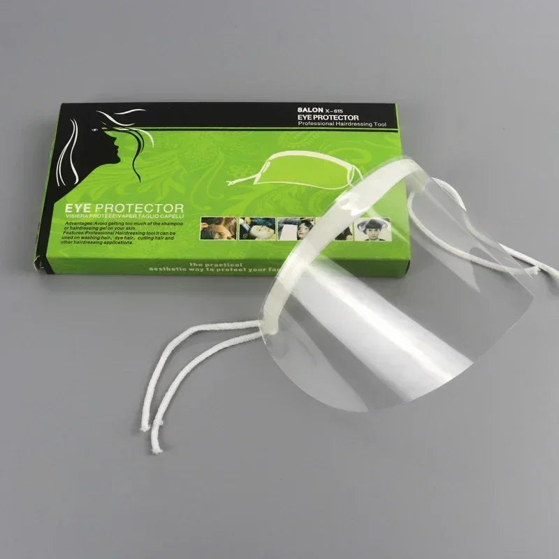 50 Sheets Hairspray Mask Face Spray Shield Professional Face Protector Mask Hairdressing Eye Mask Visors Beauty Salon Accessory