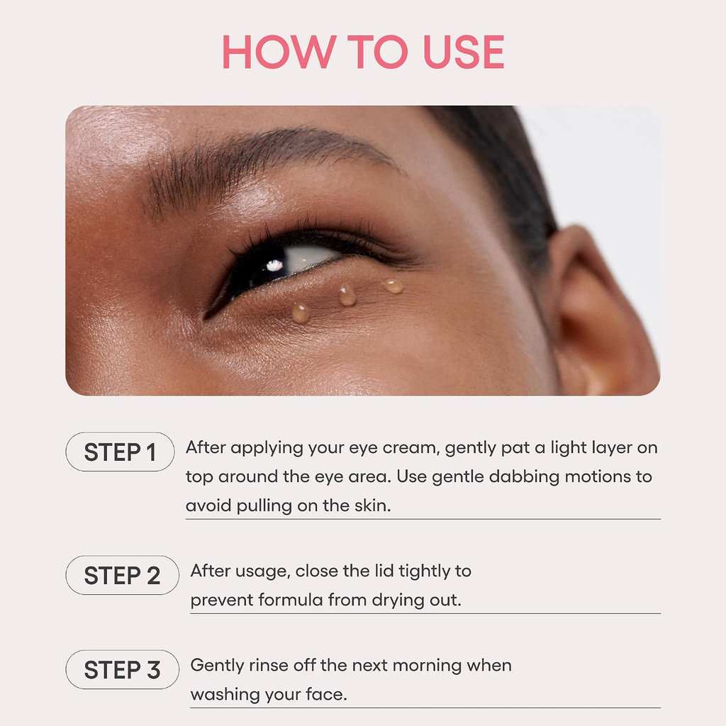 LANEIGE Bouncy & Firm Eye Sleeping Mask: Depuff and Firm with Peony & Collagen Complex, Ceramide, & 5D Hyaluronic Acid