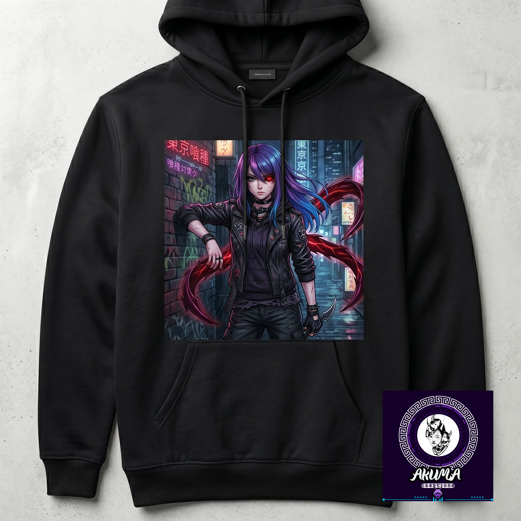 Akuma Anime Hoodie – Ghoul Graphic
