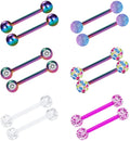 14G Nipple Rings Tongue Ring 9/16" Surgical Steel Body Piercing Jewelry