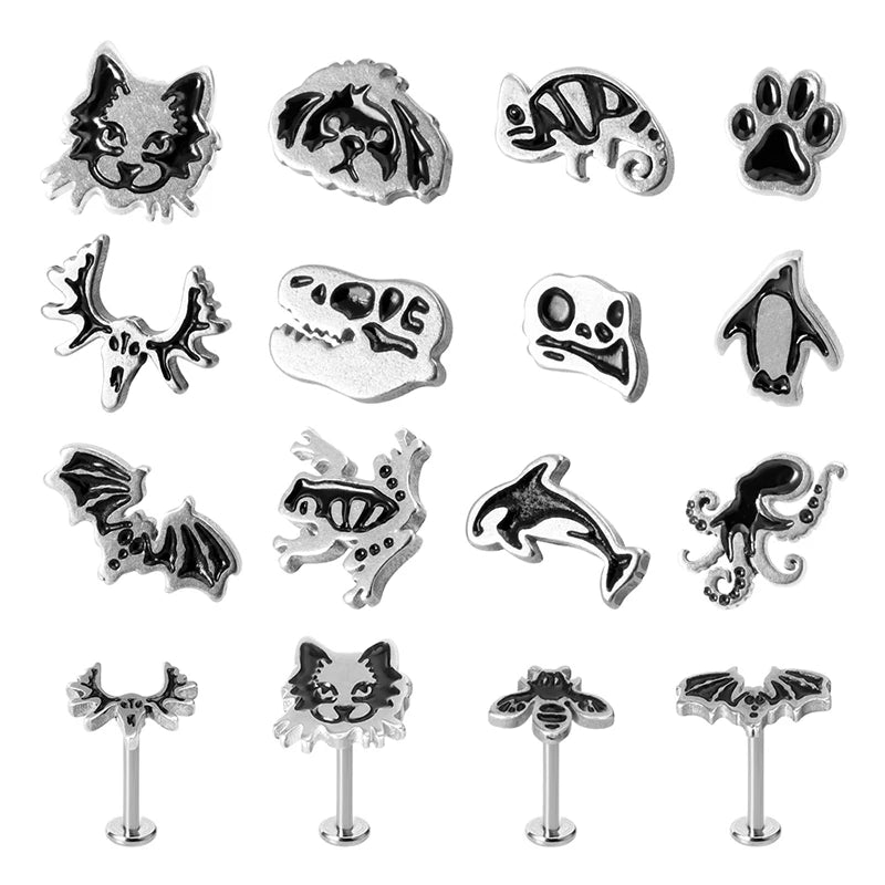 1PC 2021 New Lip Piercing Monroe Studs Labret Lip Rings Piercing 16G Surgical Steel Cartilage Tragus Piercing Earring for Women