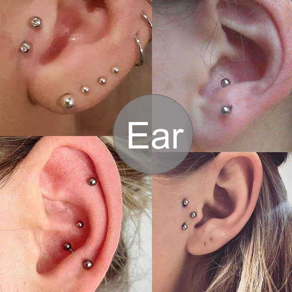 Fake Piercings - Nose Ring, Eyebrow, Lip Ring, Labret Studs & More - Adhesive Face Jewelry