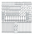Oveta 150PCS Body Piercing Jewelry Lot 14G 16G 20G Stainless Assorted Styles