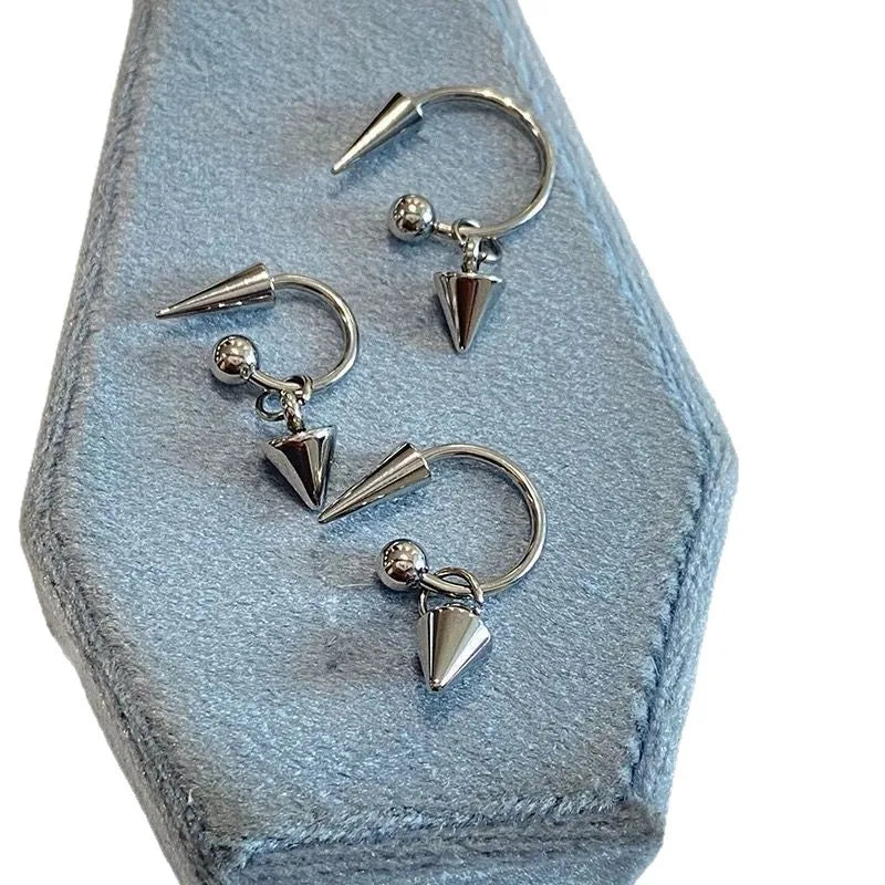 2/3Pcs 16G Simple Stainless Steel Piercing Lip Ring,Fashion Lip Studs Gothic Piercing Lip Nose Ring Labret Body Piercing Jewelry