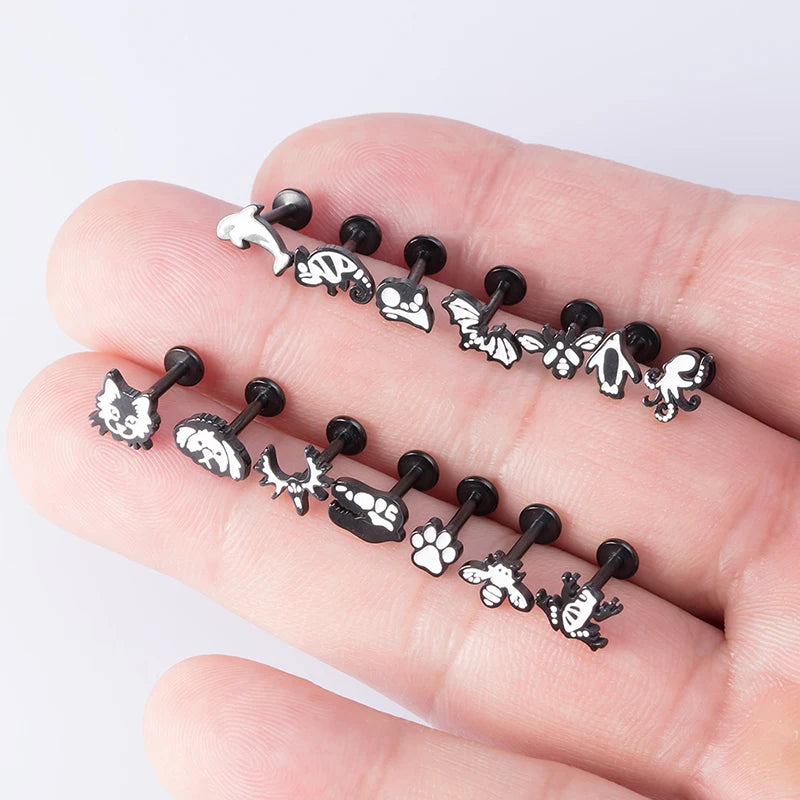 1PC 2021 New Lip Piercing Monroe Studs Labret Lip Rings Piercing 16G Surgical Steel Cartilage Tragus Piercing Earring for Women