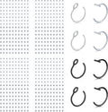 Fake Piercings - Nose Ring, Eyebrow, Lip Ring, Labret Studs & More - Adhesive Face Jewelry