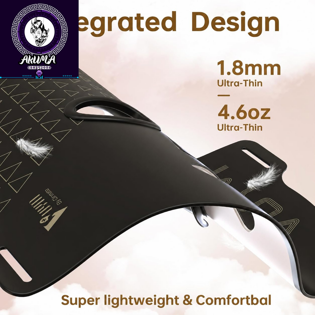 VYM Red Light Therapy for Face: High-Energy Super Lightweight 292 Leds Cordless Professional Light Therapy Mask Infrared LED Face Mask at Home Travel 2Mm Thickness - Black