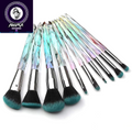 Makeup Brushes Set, 10PCS Crystal Makeup Brushes Premium Synthetic Powder Foundation Concealer Eye Shadow Brush, Professional Face Eye Make up Brushes for Girls Women