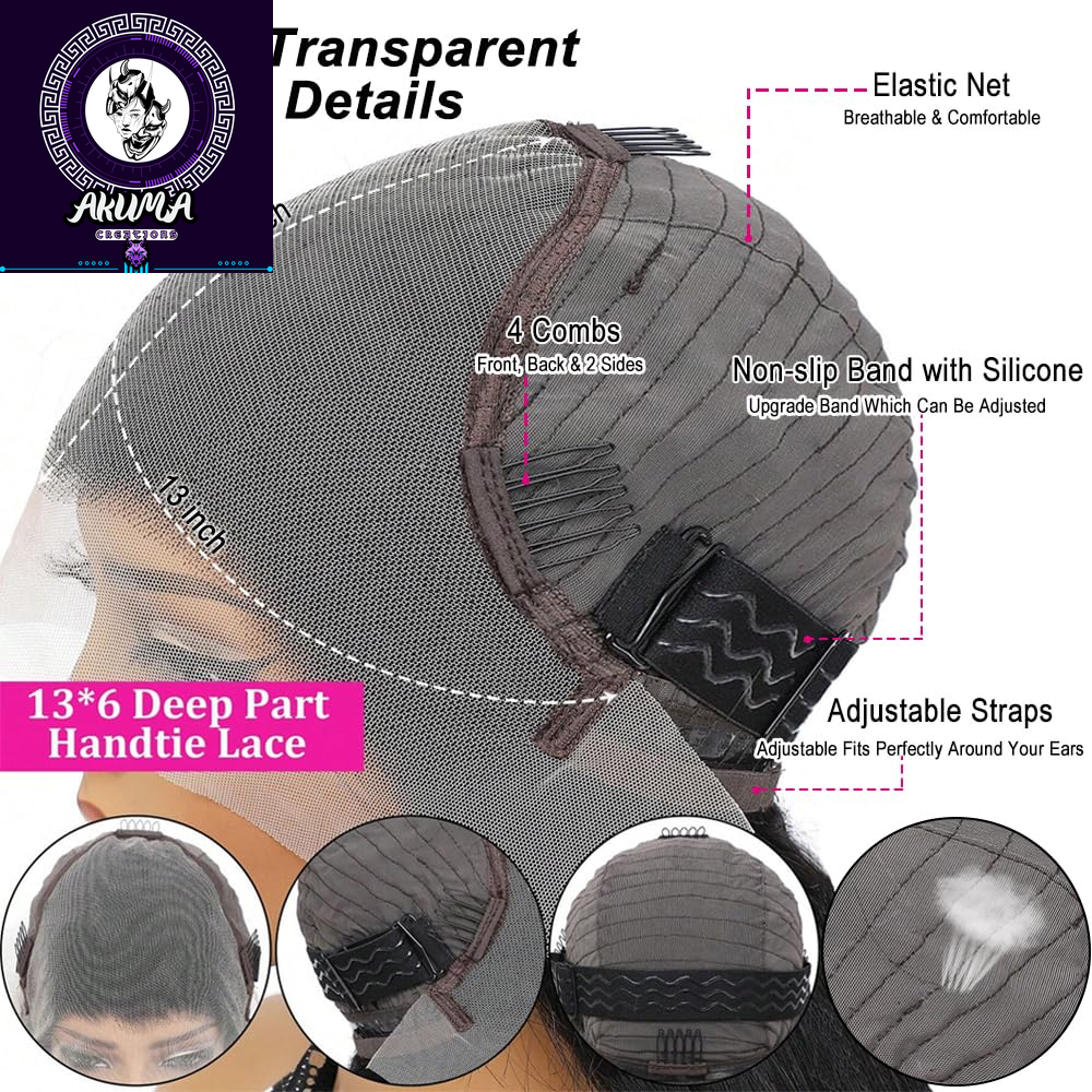 Body Wave Lace Front Wigs Human Hair 13X6 Lace Front Wigs for Black Women | 28 Inch 180% Density HD Transparent Lace Frontal Wig for Women Glueless Wigs Human Hair Pre Plucked Lace Wigs for Women