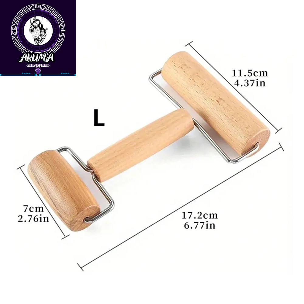 Wood Rolling Pin with Handle for Baking Dough Roller Pastry Pasta Pizza Roller Kitchen Utensils