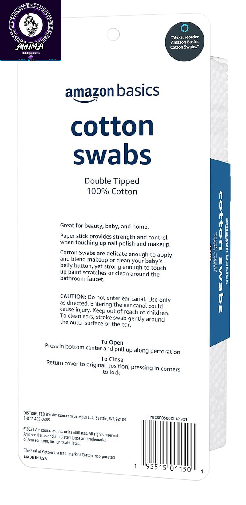 Double-Tipped Cotton Swabs for Personal Hygiene and Baby CareBaby Safe