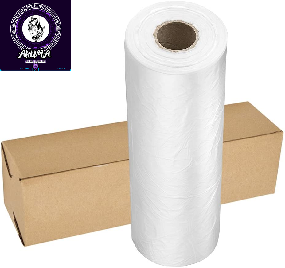 12" X 16" Plastic Produce Bag on a Roll, Bread and Grocery Clear Bag, 350 Bags/Roll