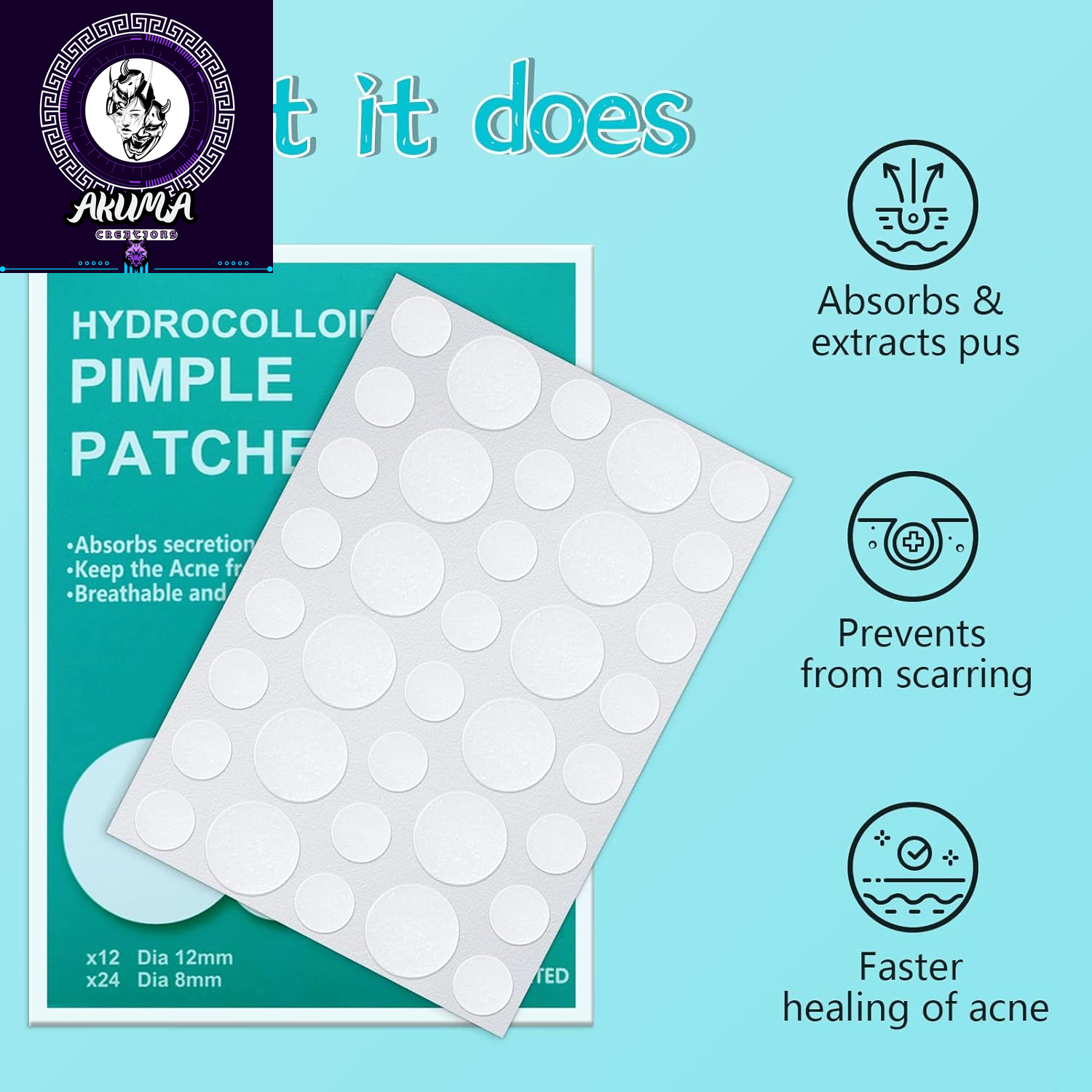180 Counts Pimple Patches for Face Hydrocolloid Acne Patches for Face Invisible Zit Patches for Face Pimple Patch Acne Spot Treatment Patch Blemish Patches Cover Patches Stickers