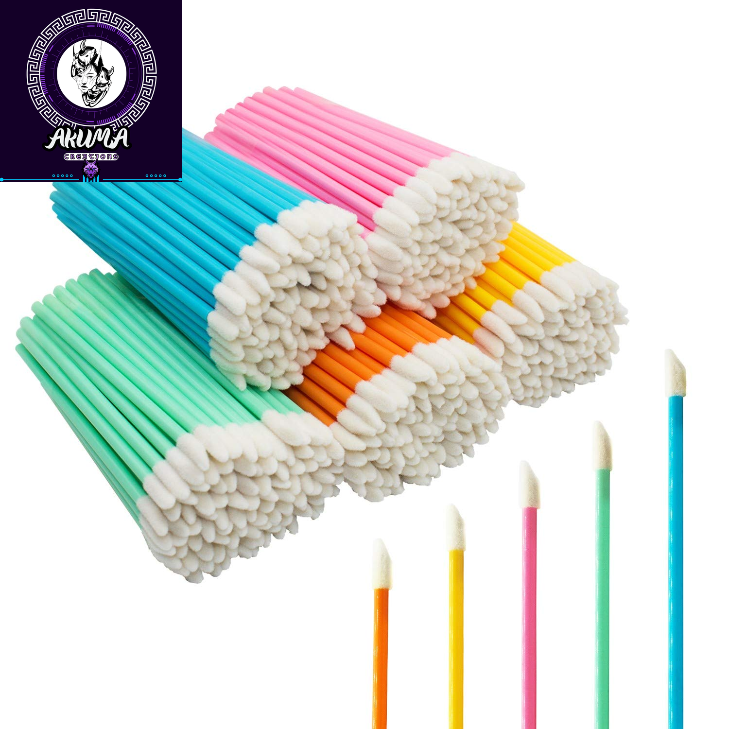 500Pcs/Set Disposable Lip Brushes Make up Brush Lipstick Lip Gloss Wands Applicator Tool Makeup Beauty Tool Kits (Black)