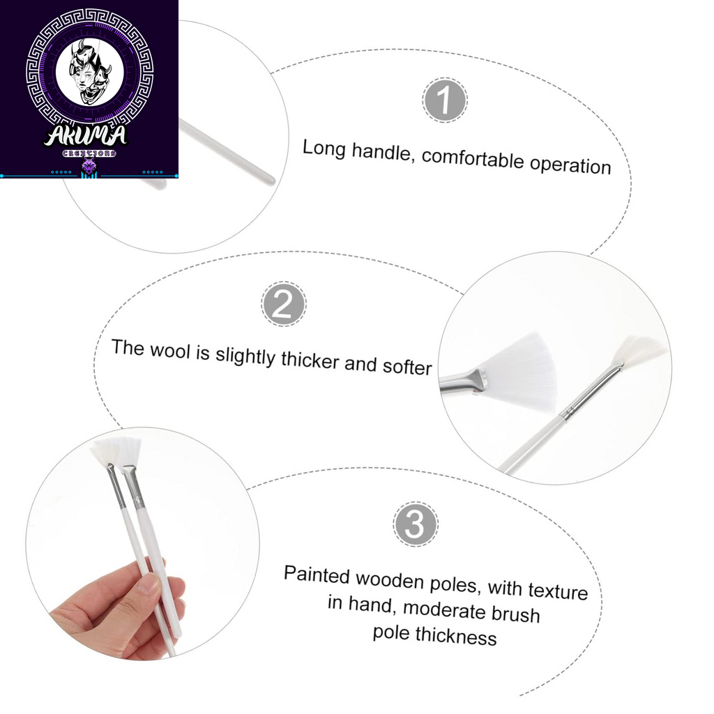 2Pcs Facial Mask Applicator Brush Dual-Sided Tools for Smooth Application of Skincare and Beauty Products Easy to Clean Durable Bristles for All Face Shapes