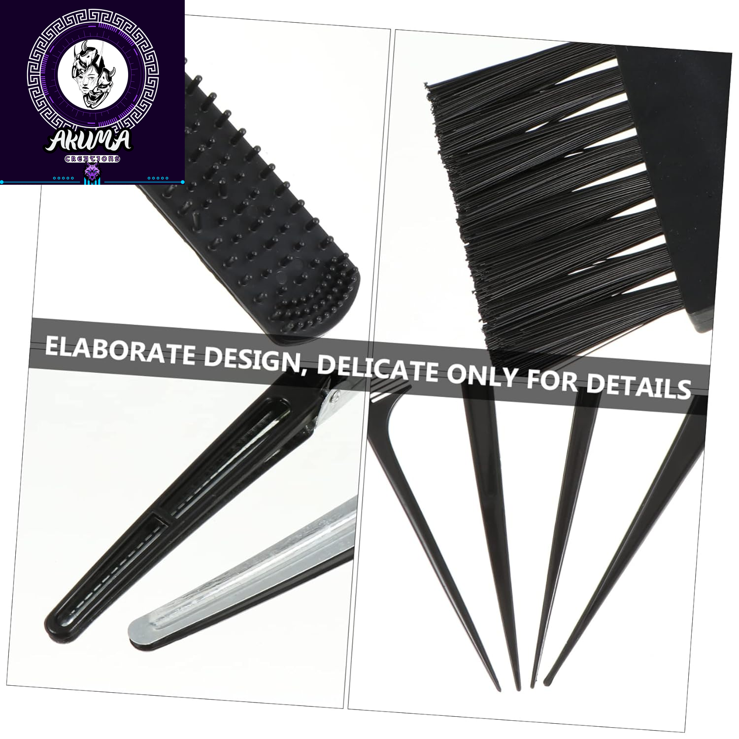 11Pcs Hair Dye Tool Set Reusable Hair Dye Bowl Brush and Gloves at Home Protects Scalp