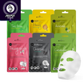 Celavi Essence Facial Face Mask Paper Sheet Korea Skin Care Moisturizing 12 Pack (Mix - 2 of Each)