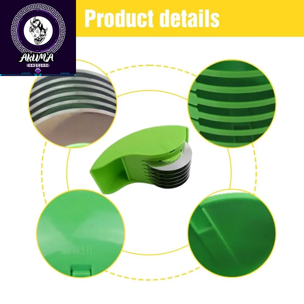 Parsley Chopper Roller Herb Roller Mincer Manual Vegetable Cutter with 6 Stainless Steel Blade Kitchen Vegetable Cutter Tool