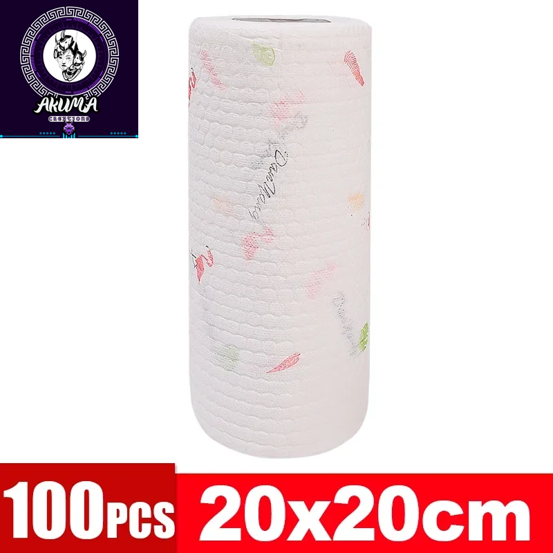 Disposable Lazy Rags Washable Paper Non-Woven Dish Cloths Kitchen Roller Paper Cleaning Wipes Absorbent Towels Dishes Rags