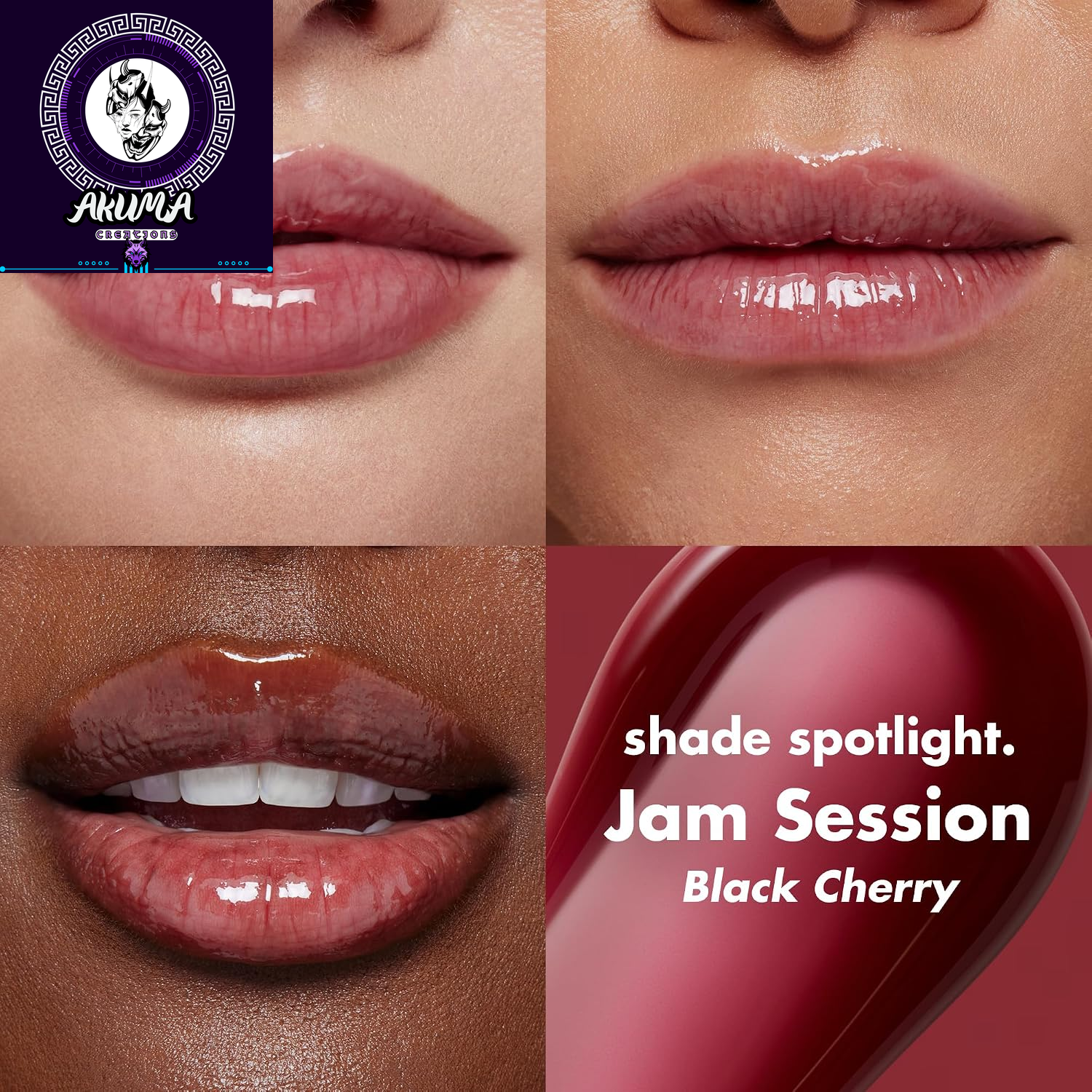Glow Reviver Lip Oil, Nourishing Tinted Lip Oil for a High-Shine Finish, Infused with Jojoba Oil, Vegan & Cruelty-Free, Jam Session