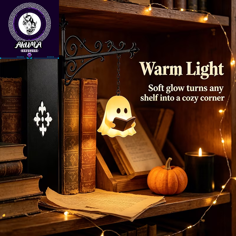 Ghost Bookshelf Lantern 