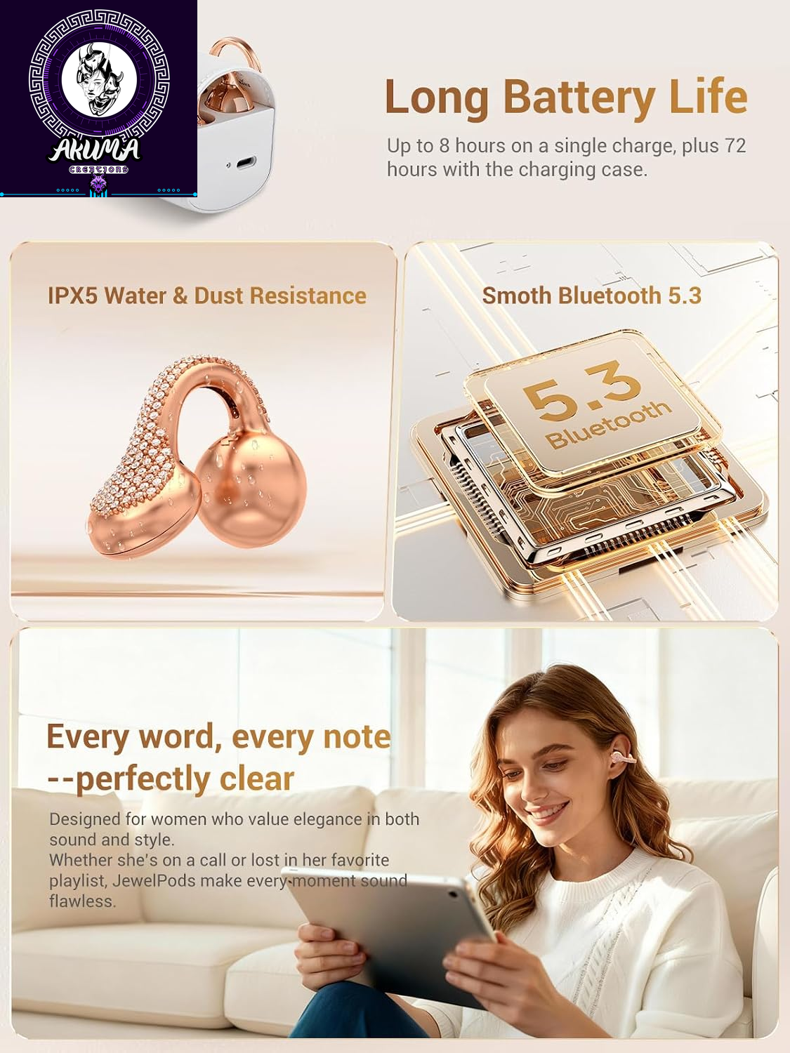 Jewelpods C01 Pro Open Earbuds