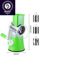 3-In-1 Manual Rotary Cheese Grater for Vegetable Cutter Potato Slicer Multifunctional Vegetable Chopper with 3 Replaceable Blade