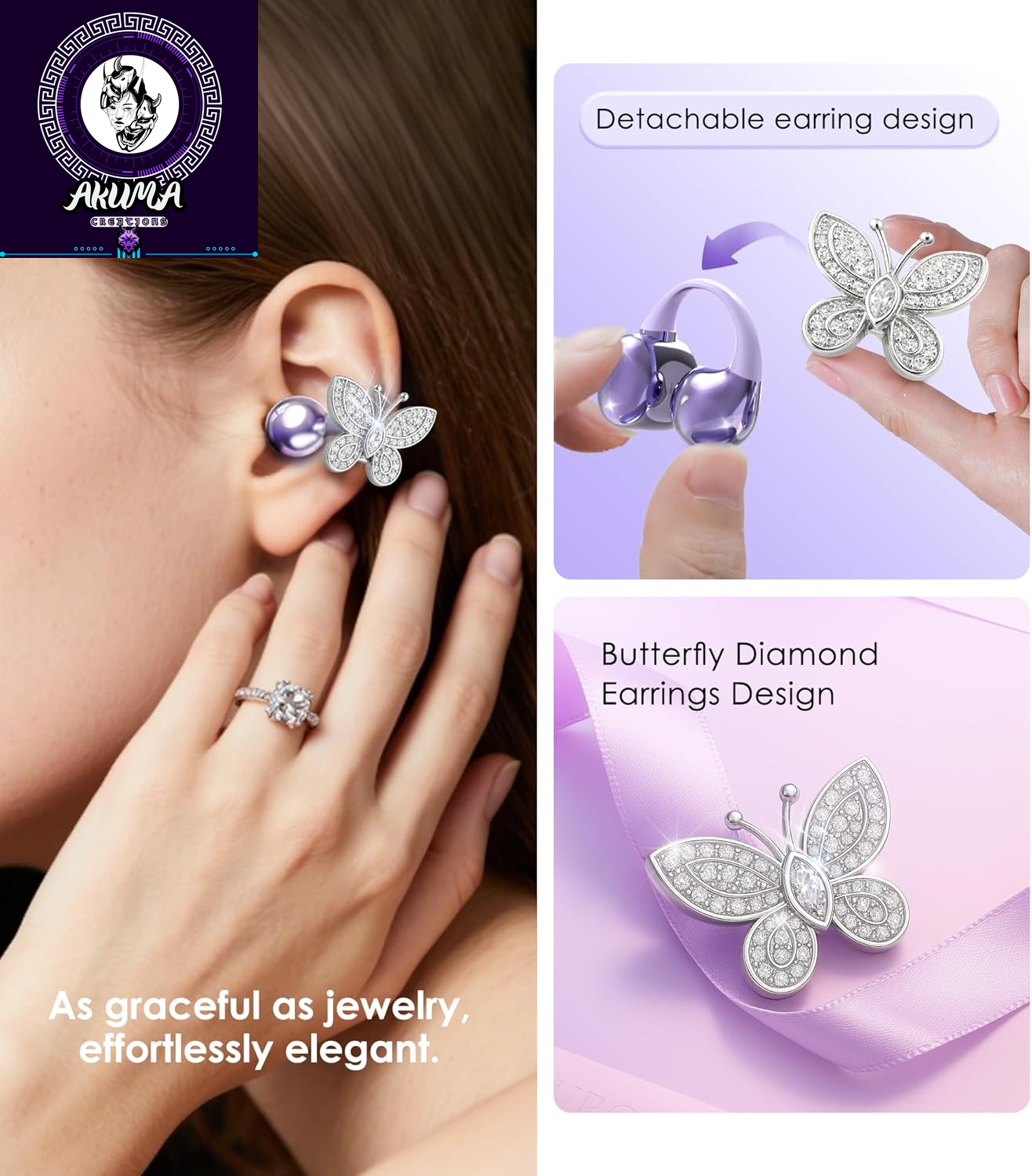 King Lucky Open Ear Earbuds Clip