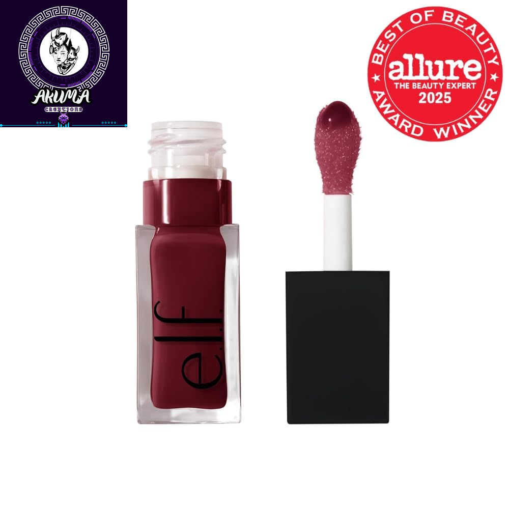 Glow Reviver Lip Oil, Nourishing Tinted Lip Oil for a High-Shine Finish, Infused with Jojoba Oil, Vegan & Cruelty-Free, Jam Session