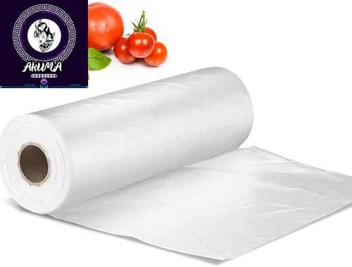 12" X 16" Plastic Produce Bag on a Roll, Bread and Grocery Clear Bag, 350 Bags/Roll