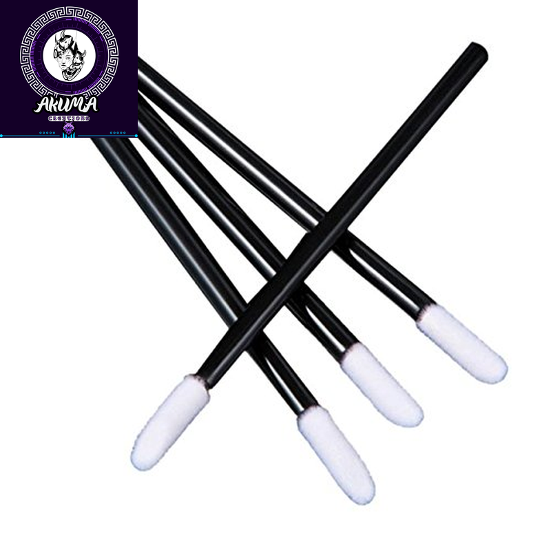 500Pcs/Set Disposable Lip Brushes Make up Brush Lipstick Lip Gloss Wands Applicator Tool Makeup Beauty Tool Kits (Black)