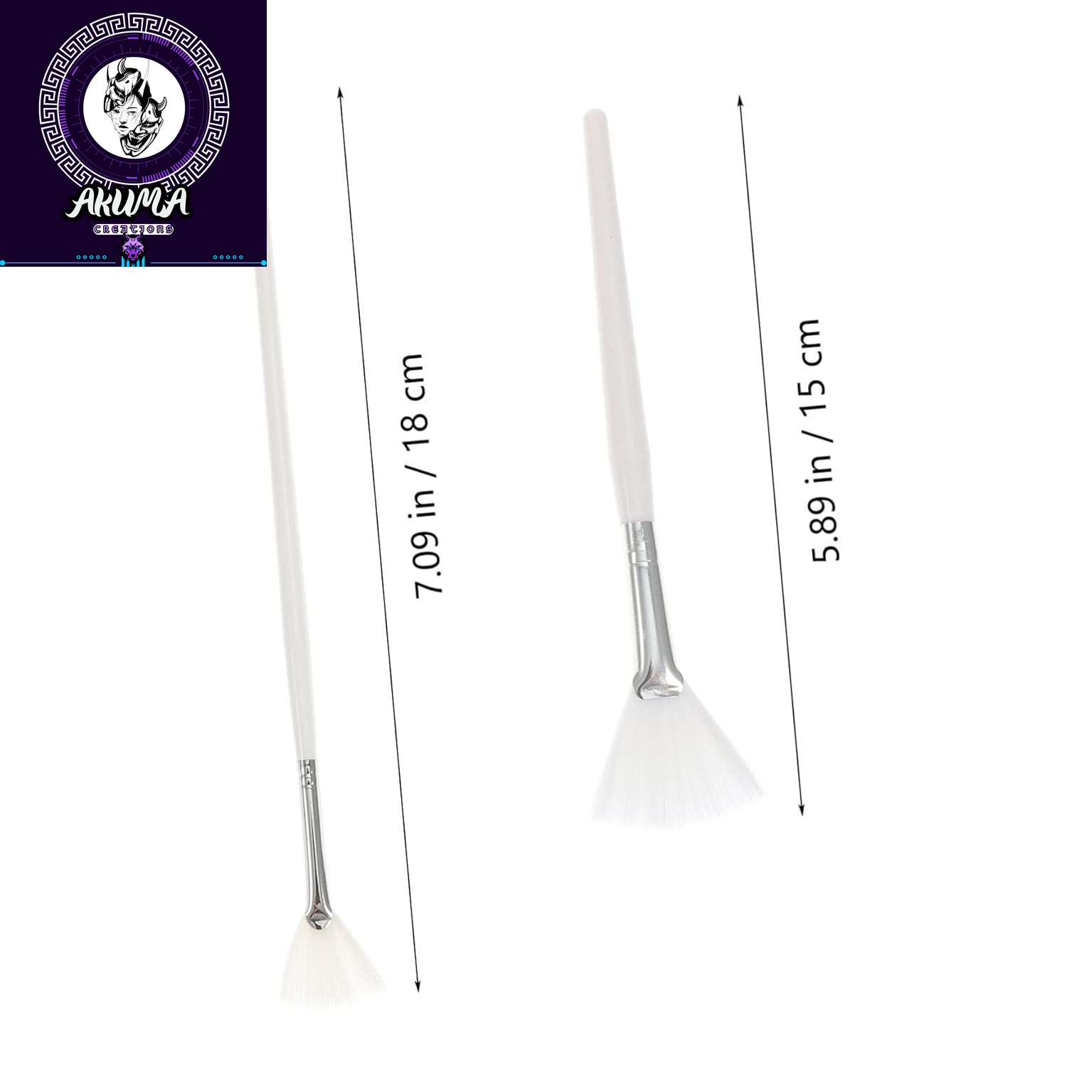 2Pcs Facial Mask Applicator Brush Dual-Sided Tools for Smooth Application of Skincare and Beauty Products Easy to Clean Durable Bristles for All Face Shapes