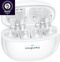 Jewelry-Inspired Clip-On Earbuds with Butterfly Earrings