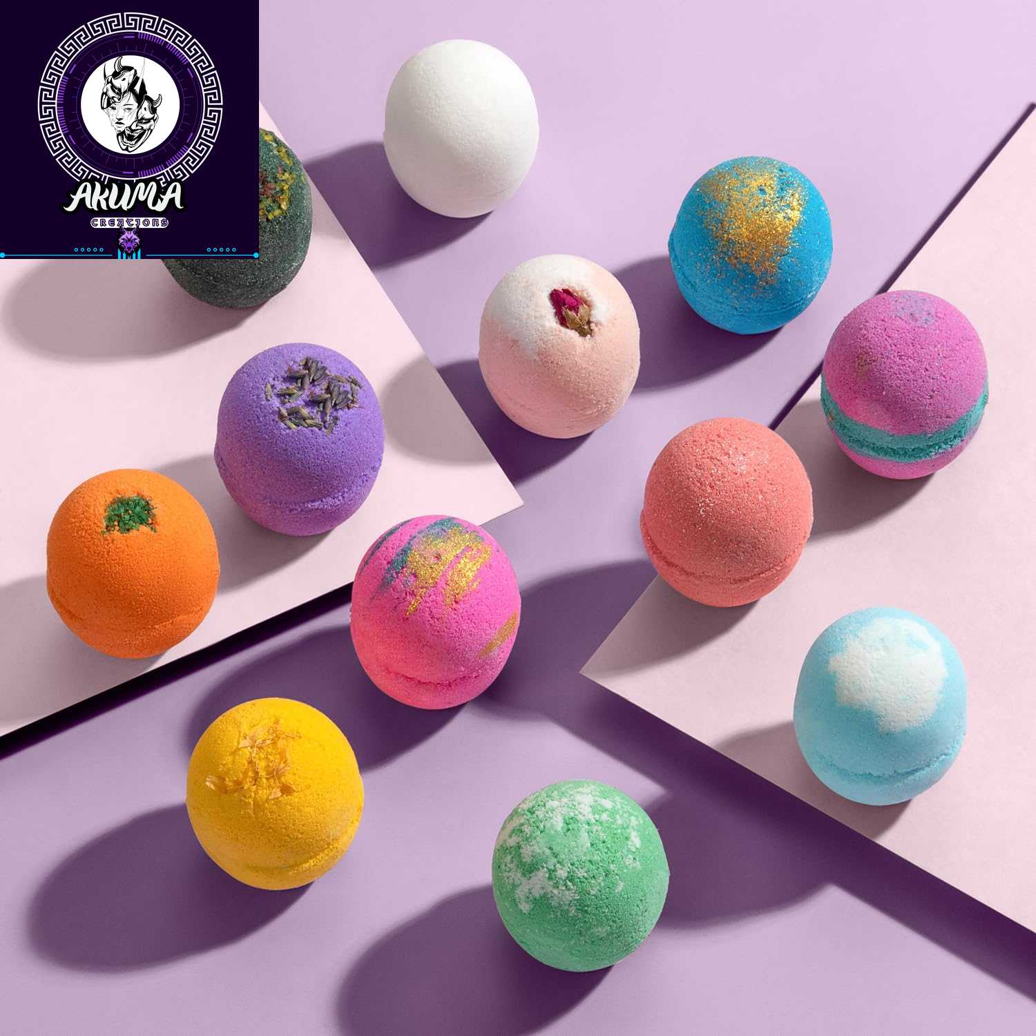 Bath Bombs Gift Set 12 USA Made Fizzies, Shea & Coco Butter Dry Skin Moisturize, Perfect for Bubble Spa Bath