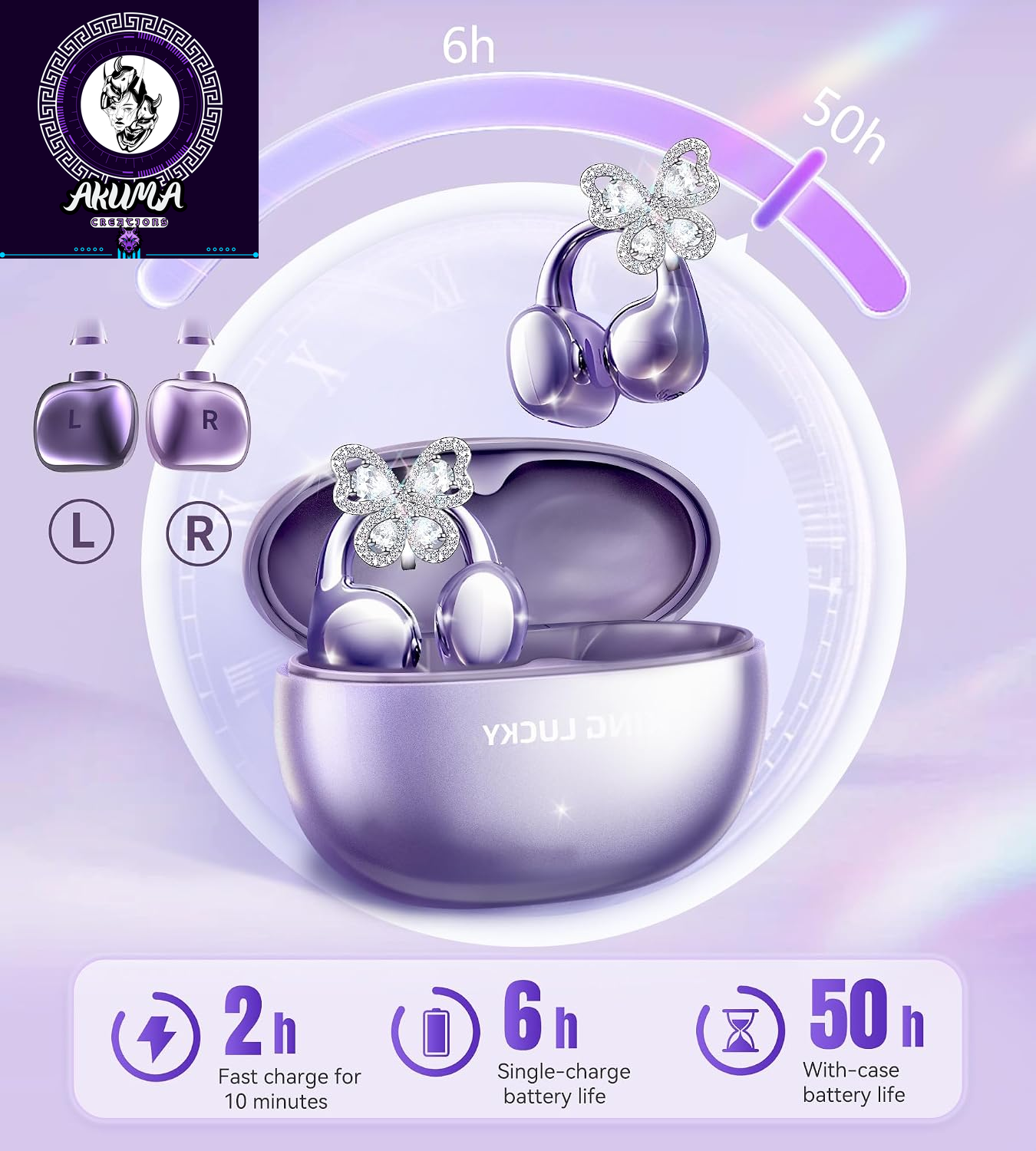 King Lucky Open Ear Earbuds Clip
