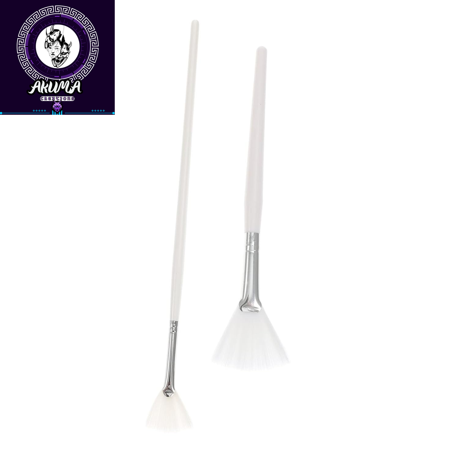 2Pcs Facial Mask Applicator Brush Dual-Sided Tools for Smooth Application of Skincare and Beauty Products Easy to Clean Durable Bristles for All Face Shapes